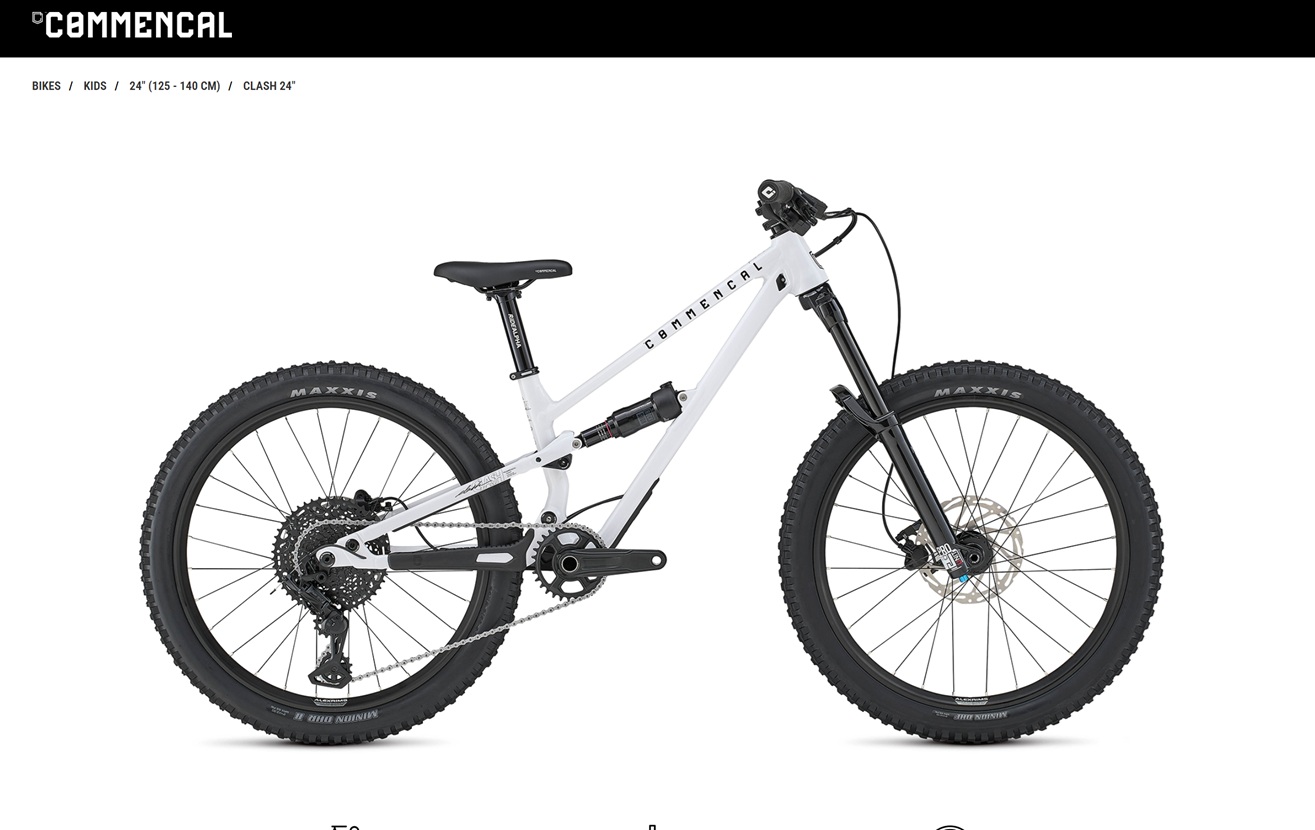 Location VTT junior COMMENCAL &agrave; l&rsquo;Alpe d&rsquo;Huez pour enfants et adolescents