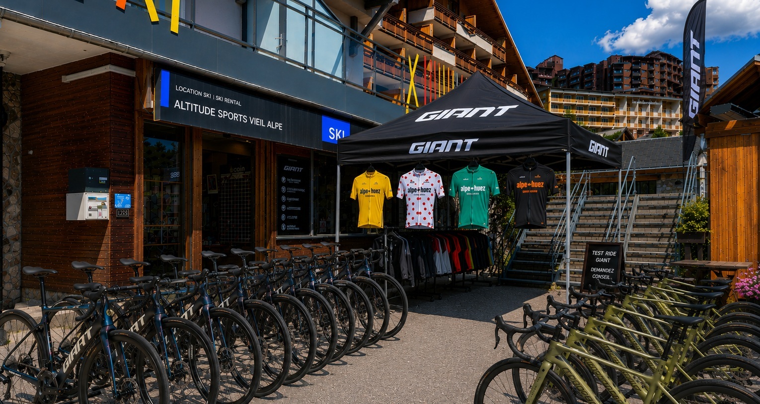 Altitude Sports Vieil Alpe road bike rental shop in Alpe d&rsquo;Huez